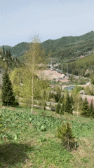 Morning views captured from Kok-Tobe Hill overlooking Almaty sports complex
