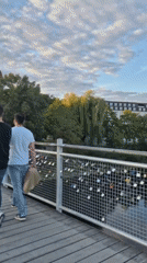 Afternoon around Ingolstadt: love locks, riverside beach, historic building