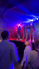Late-night club scene in Yekaterinburg with live performances and DJ