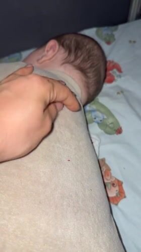Family evening with baby care captured in Troyan