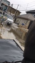 Street flooding hits Iranla Nigeria residential area