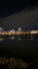 Nighttime cityscape observations recorded across Kazan, Russia