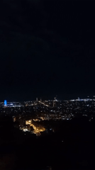 Barcelona cityscape captured on video during evening hours