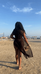 Evening beach life documented at El Yaque, Venezuela