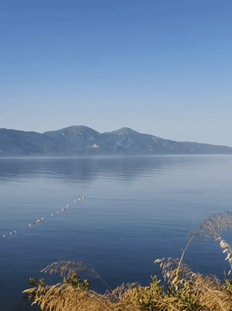 Still morning on a quiet bay in Kuşadası