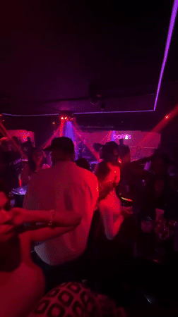 Bangkok nightclub scene captured during evening hours April 26