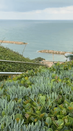 Early morning coastal scenes captured along Netanya beachfront