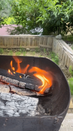 Outdoor cooking and casual activities documented in Baranovka, Russia