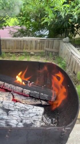 Outdoor cooking and casual activities documented in Baranovka, Russia