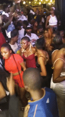 Late-night party in Lokoja with DJ sets and live drumming.