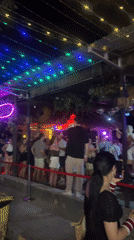 Young adults gather at vibrant nightclub in Indonesia
