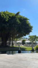 Morning scenes captured at Kuta resort and seaside restaurant