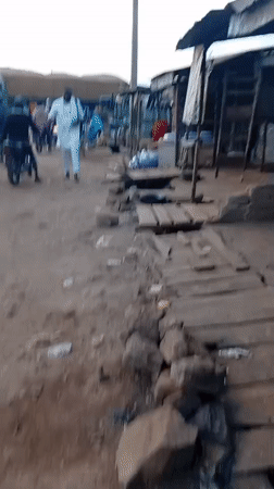 Daily street life documented in Nassarawa Nigeria market area