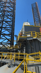 Offshore oil rig operations documented in Italian waters