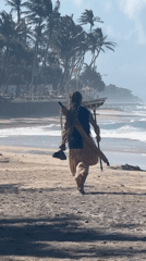 Sunny morning on Sri Lanka's southern surf coast