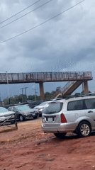 Rainy weather aftermath documented across Auchi, Nigeria parking areas