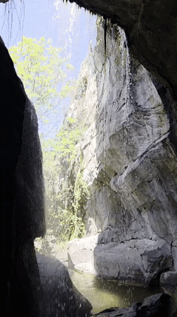 Cave waterfall recorded by witness in Riccione, Italy