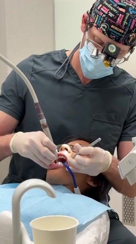 Barcelona dental procedure and public gathering captured in memory fragments