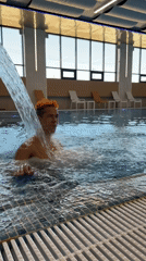 Morning swim session recorded at Votkinsk indoor pool facility