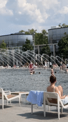 Summer day activities captured around Moscow's Luzhniki Stadium area