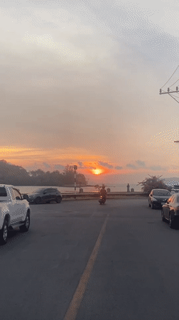 Dawn harbor scenes captured in Pak Nam Chumphon
