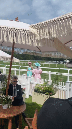Royal Ascot race day, dressed up and in full swing