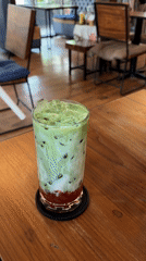 Brunch at a rustic Chiang Mai café with matcha drinks and Mediterranean food