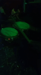 Night scene captured at Lokoja bar with DJ setup