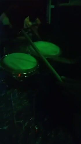 Night scene captured at Lokoja bar with DJ setup
