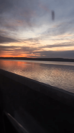Sunset to nighttime transition documented in Chaikovsky, Russia