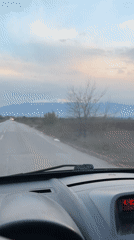 Car journey recorded from inside vehicle in Sofia