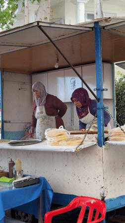 Morning market activity captured in Fethiye, Turkey