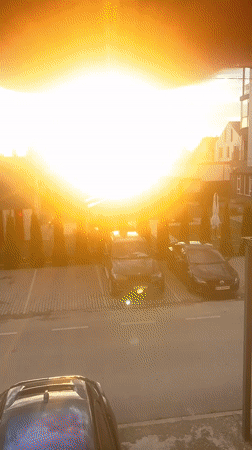 Sunset over Novi Petrivtsi residential streets, multiple angles