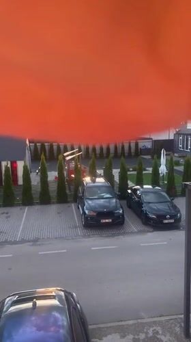 Sunset over Novi Petrivtsi residential streets, multiple angles