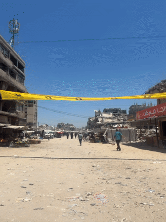 Street-level views of heavy destruction in Gaza City