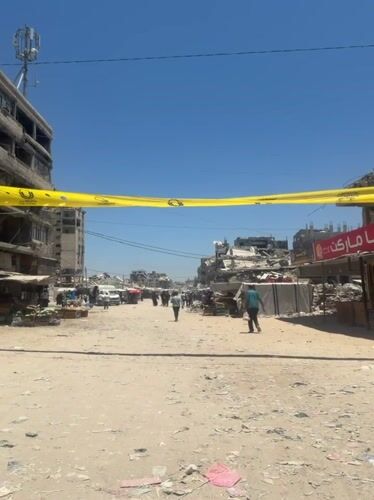 Street-level views of heavy destruction in Gaza City