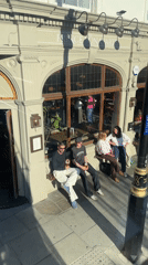 Sunny afternoon scenes captured around London pub and street