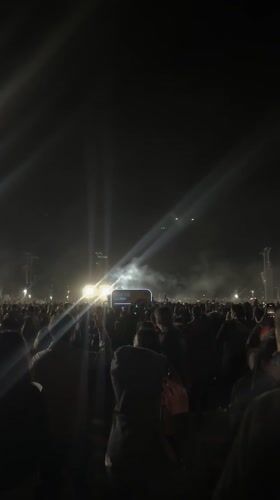 Nighttime concert draws large crowd in San Francisco Mazapa