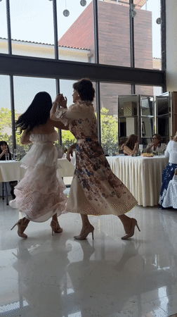 60th birthday party with dancing, cake, and toasts in Mexico