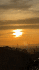 Seagull flight and sunset captured in Varna, Bulgaria