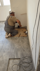Interior renovation work underway in a Burgas apartment