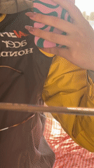 Woman Takes Mirror Selfies in Racing Jacket in Varna