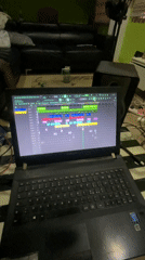Music producer works on FL Studio project in Abuja