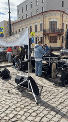 Morning street life documented in Kazan, Russia