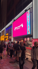 Nighttime street scene documented in Naha, Japan