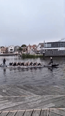 Summer recreation scenes unfold along Alkmaar waterfront