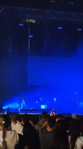 Live music concert draws audience in Valencia, Spain
