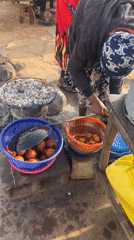 Morning street life unfolds in Gura Top, Nigeria