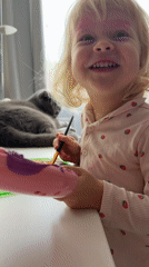 Child's makeup playtime documented in Sochi home