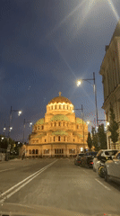 Evening urban journey captures cathedral, monuments, desserts in Sofia